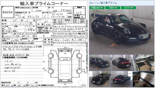 2022 Porsche 911 3.0 CARRERA 4 360 Camera 16K KM - 3