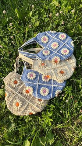 daisy flower  handmade bag  - photo 2 of 6