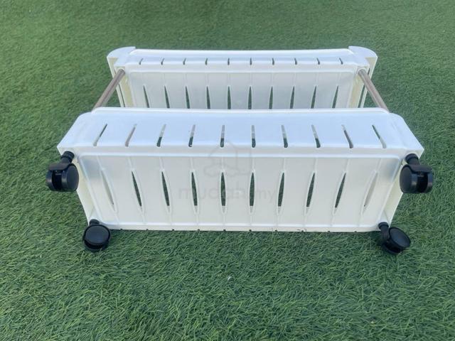 YF18M  Rak Plastik 2 Tier Slim Plastic Rack Shelf - photo 5 of 6