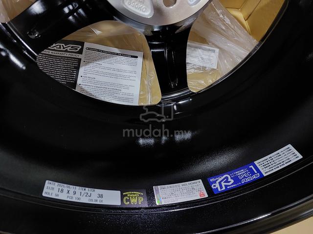 rim 18x9.5JJ RAYS 57CR JAPAN TOYOTA GT86 GR86 BRZ - photo 5 of 6