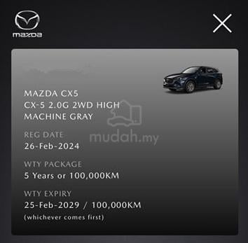 MAZDA CX-5 2.0 HIGH PLUS (a) MAZDA WARRANTY 2029 - 3