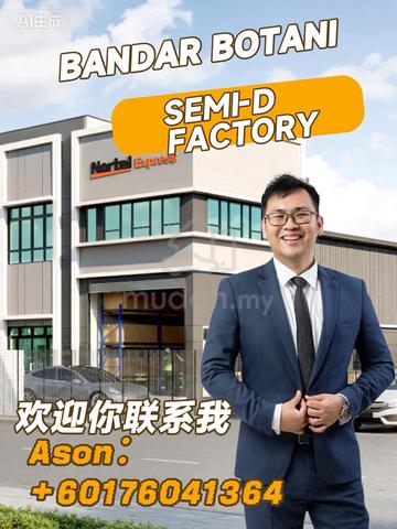 Double Storey Semi-D Factory For Sales@Jasin Botani 1