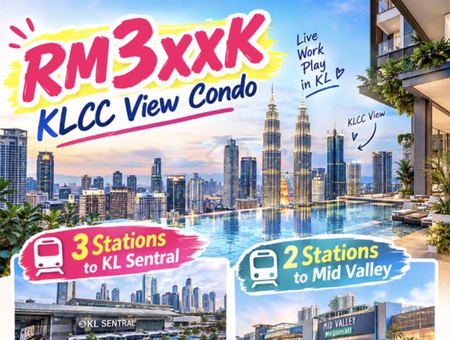 Mid Valley High ROI 10% / Monthly 1400 @ Walking to MRT/LRT / Furnished 1