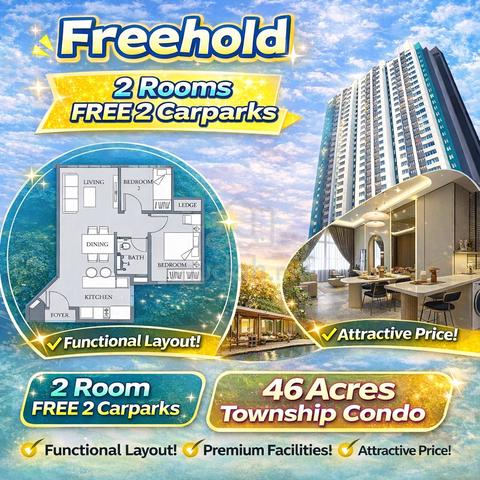 Freehold Full Loan【 Fast Move 】2ROOM 2CARPARK - Near KD/CittaMall Dash 1