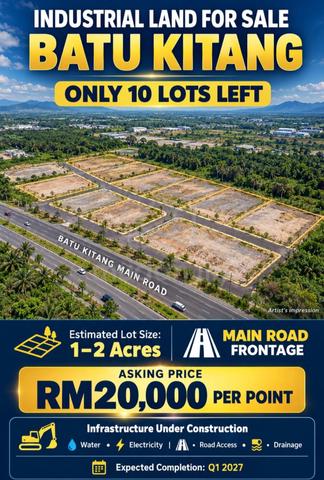 1-2 acres Industrial lot for sale 1