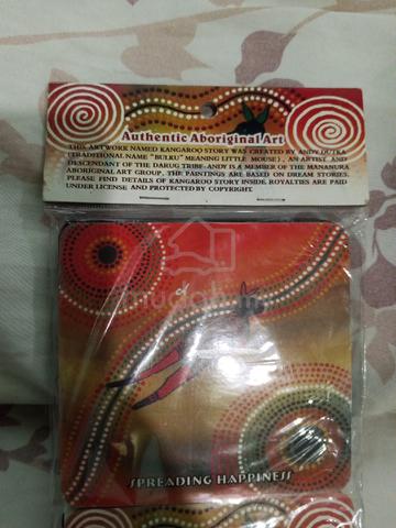 Australian Aboriginal Art Coasters,6pc ,New& Unope - photo 4 of 6