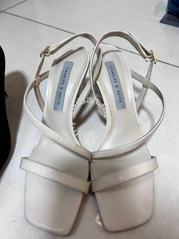 charles & keith white shoes