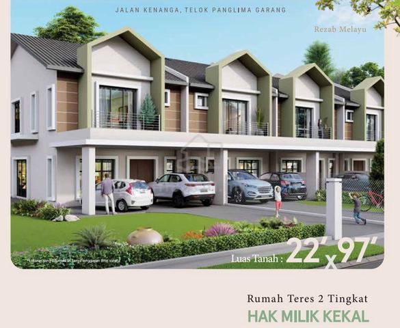 Teres 2 Tingkat 22 X 97 Pekan Telok Panglima Garang FREEHOLD 1