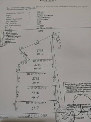 Tanah Lot Siap Tambun/Bebas Banjir utk Dijual di Peringat, Kota Bharu 1