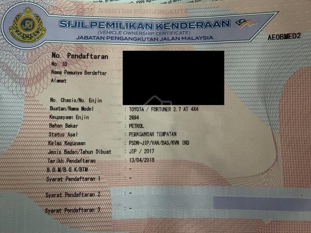 TOYOTA FORTUNER 2.7 SRZ FREE WARRANTY/ORI MiLEAGE - 3