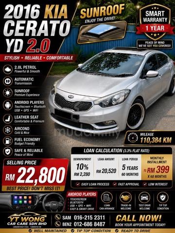 2016 Kia CERATO 2.0 YD (A) - 1