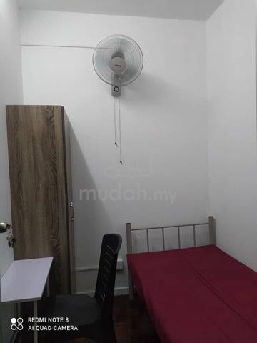 BILIK Single LELAKI DI APARTMENT SERINDIT sekali api air wifi parking 1