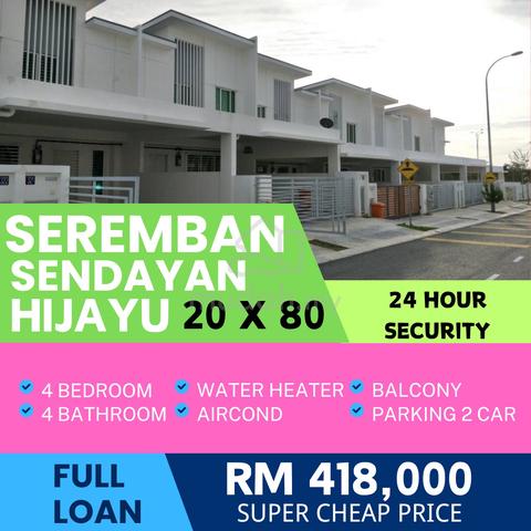 SUPER LOWER PRICE SEREMBAN 💯💯SENDAYAN HIJAYU 20x80 Double STOREY 1