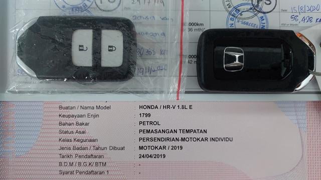2019 Honda HR-V 1.8 E (A) 100% FOUR *NEW*TYRE 2026 - 4