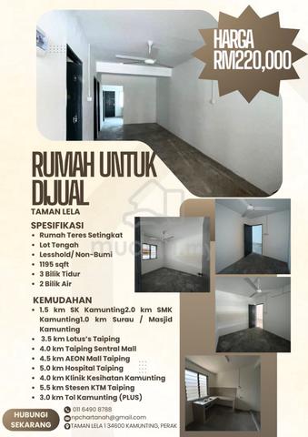 Rumah Sedia Untuk Dijual - Taman Lela, Kamunting 1