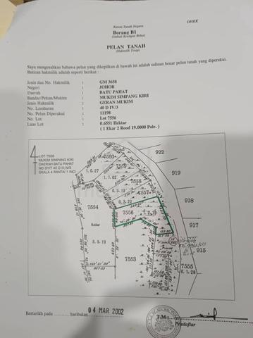 Tanah untuk dijual 1