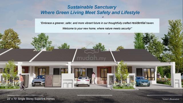22 x 70 Single Storey Superlink House Freehold RM0 Entry Facing Garden 2