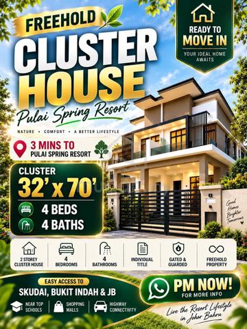 Freehold TamanU Cluster House 32 x 70 1
