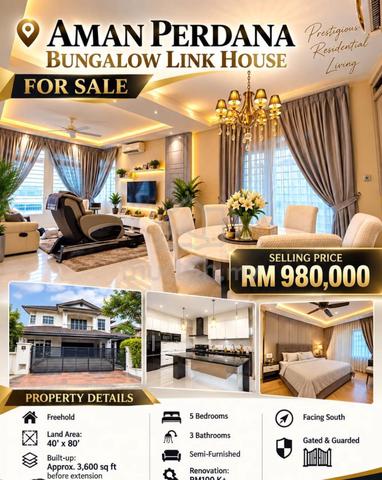 Renovated Link Bangalow Aman Perdana Klang 1