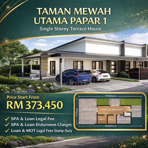 Single Storey Terrace | Taman Mewah Utama Papar 1