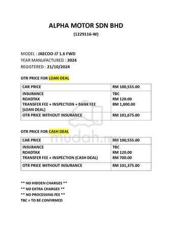 2024 Jaecoo J7 1.6 (A) FWD WARRANTY PROMOTION - 3