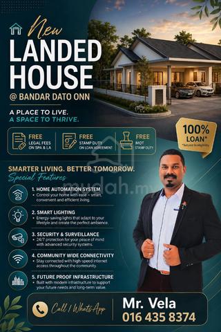 New Smart Landed Home @ Bandar Dato Onn 1