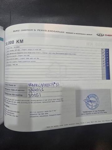 2024 CHERY Omada 5H FULL SERVICE RECORD 30K P/ROOF - 5