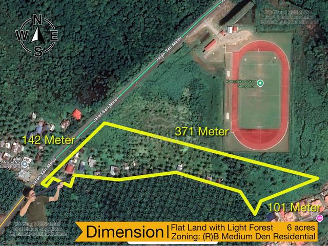 Semporna Flat Land beside Kompleks Sukan Semporna I Residential Zoning 1