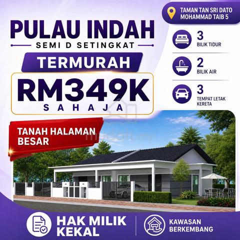 Semi-D TERMURAH dekat Pulau Indah🏡 1