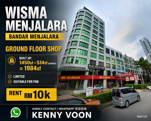 Ground floor shop, Wisma Menjalara, Bandar Menjalara, Kepong 1
