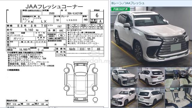 6A WHITE2023 Lexus LX600 3.4 MARKLEVINSON FULLSPEC - 2