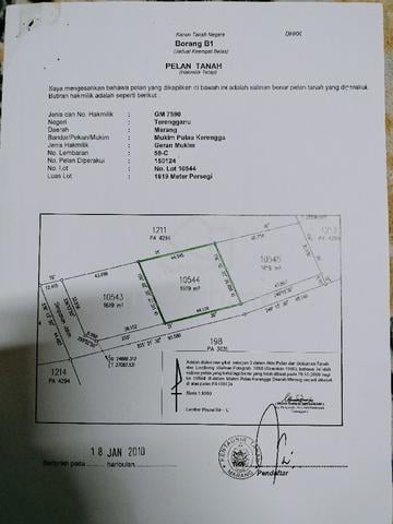 tanah 0.4 ekar di marang terengganu 1