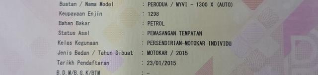 CASH OTR Perodua MYVI 1.3 PREMIUM X (A) SIAP SEMUA - 2