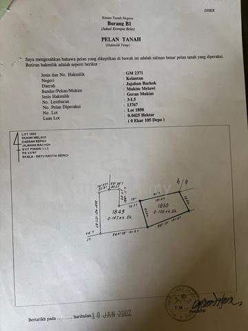 utk di jual di kg pantai baru bachok 1