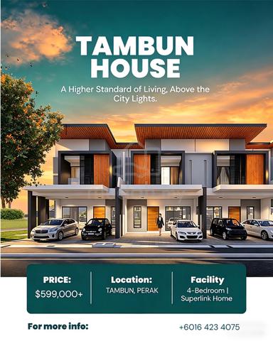 Tambun luxury landed house under RM600k?! 😳 1