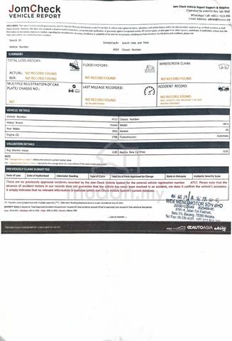 2021 Honda HR-V 1.8 RS FULLSPEC SUV HRV PEARL RV - 3