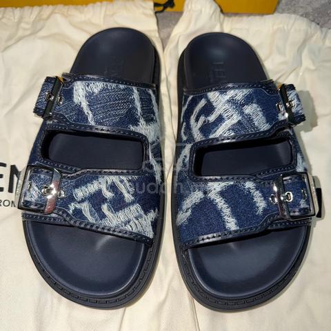 Fendi Denim FF Vertigo Slides Sandals - photo 5 of 6