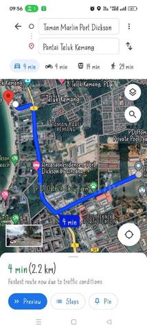 Tanah Lot Taman Marlin Teluk Kemang untuk dijual 1