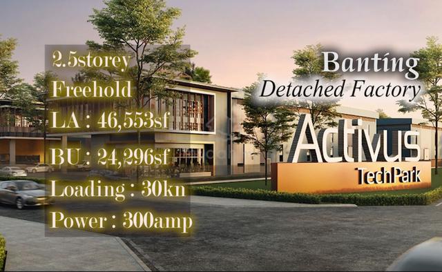 Activus Techpark Banting Olak Lempit Kapar Freehold Brand New Factory 1