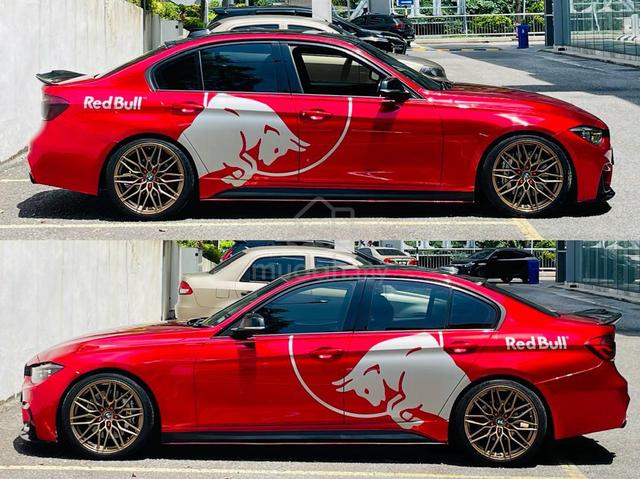 REDBULL STICKER FULL M3 B/KIT BMW 320i B48 2.0 F30 - 1