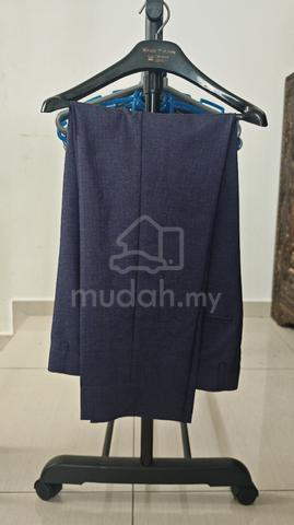 Custom Tailored 2-Piece Men's Suit (Navy Blue) - S - photo 2 of 3
