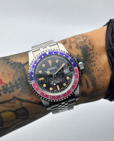 nh35 custom mod vintage pepsi seiko nh35 JP custom watch