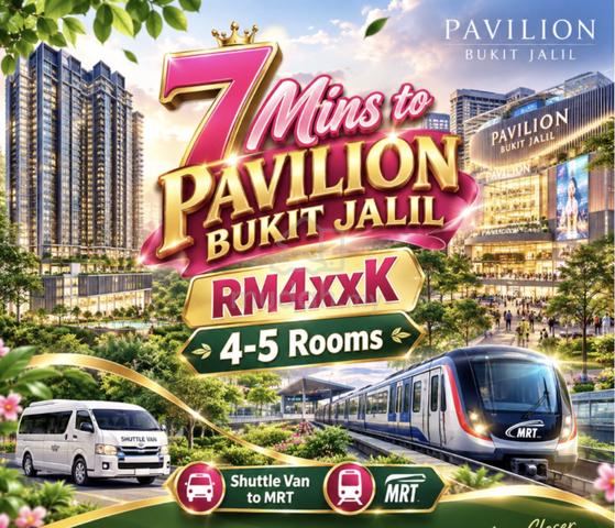 Bukit Jalil Recreation Park @ Only 5 Mins, BIG BIG Layout 4 to 5 Rooms, Low Density 1