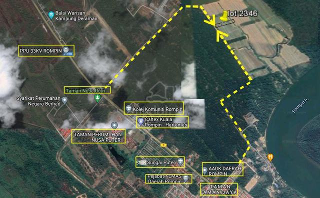 FOR SALE-Agriculture Land‼️  _🏝 PM130, Lot 2346, Mukim Rompin, Pahang 1