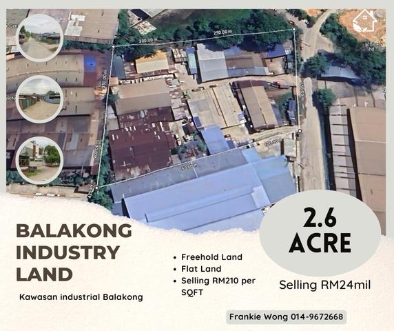 Balakong industrial land , kawasan Perindustrian balakong ,2.625 Acre 1