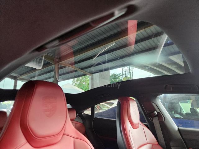 2024 Porsche Taycan 4S Red Leather Seat Interior - 4