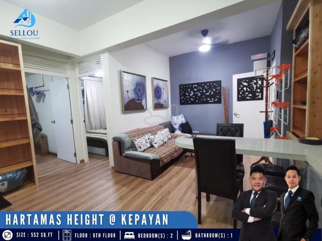 Hartamas Height | Kepayan | Penampang | KKIA l Renovated l 2 Bedrooms
