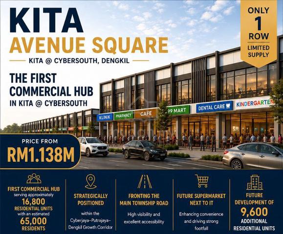 2 Sty Shoplot Facing Main Road Cybersouth, Kita Avenue 1