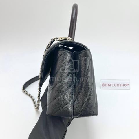 Preloved Chanel Black Caviar Small Coco Handle GHW - photo 3 of 6
