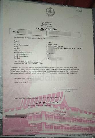 Tanah pertanian - tanaman semula sawit 1